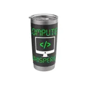 Programmer Coder Binary Coding Computer Whisperer Stainless Steel Insulated T...