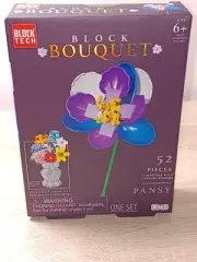 *FREE SHIP* PANSY Block Bouquet Botanical Block Tech Set "LEGO"