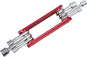 Outanaya Bike Socket Kit 6-in-1 Combination Wrench Set Chrome-vanadium Steel Portable Bike Repair Tool