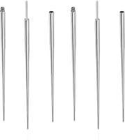[Peysaitr] 6PCS Body Piercing Guide Needles Kit for 14G/16G/18G Thread & Push Pin Jewelry | 316L Surgical Steel Piercing Tools (M0.9/M1.2/M1.6) - Ear, Nose, Lip, Belly,Tongue Piercing Stretching & Insertion