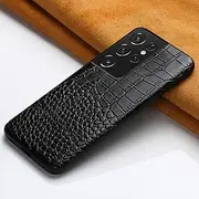 Leather Bracket Cover Case for Samsung Galaxy S21 S22 Ultra S21 S20 FE S9 S10 S22 Plus Note 20 10 A52 A52S 5G A51 A53,Black (no Bracket),for Galaxy S10 (4G)