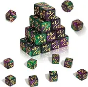 Dice Counter 24 Pieces Token Dice Magic The Gathering D6 Cube Loyalty Dice Compatible with MTG, CCG, Magic The Gathering Accessories for Various Table Games, Parties, Family Celebrations