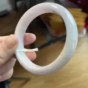 纯天然玉镯 Grade A jadeite bangle 57 mm Burmese Jade 100% Untreated Certified Purple