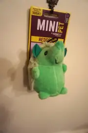 NWT MULTIPET DOG TOY MINIPET HEDGEHOG GREEN 4" WITH SQUEAKER