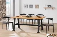 在飛比找樂天市場購物網優惠-亞倫傢俱*諾雅6尺亞洲檜木全實木餐桌椅組