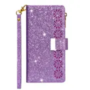 Glitter PU Leather Case for Samsung Galaxy S20 Plus Bling Wallet Card Holder Cover