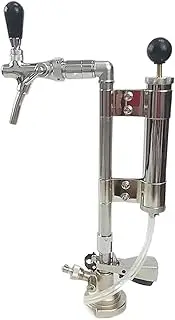 Home Brewing 8" Picnic Keg Party Pump, A Type Keg Coupler and with Flow Control Beer Tap Brewing Tools