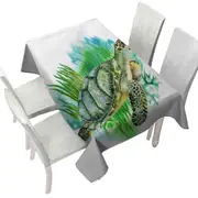 Art Painting Green Turtle Tablecloth
