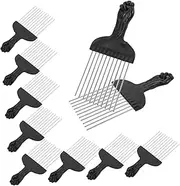ASAKKURA Metal Prong Combs Hair Combs for Women Men Wide Tooth for Curly Hair Scalp Brush Styling Tool