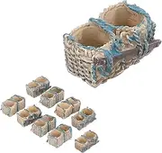 10 PCS Miniature Handheld Wicker Baskets Decorative Miniature Rattan Basket Ornaments Simulation Basket