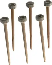 Kisangel 6Pcs Mallet Drumsticks with Wrap Reliable Grip Percussion Instrument Accessory Lightweight and Versatile for Beginners and Professionals