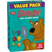 Scooby Doo Fruit Flavored Snacks, Treat Pouches, Value Pack, 22 ctScooby Doo Fru