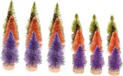 24pcs Miniature Xmas Tree Ornaments Tabletop Pine Tree Decorations for Festive Home Office Decor Sturdy Adorable Xmas Supplies Centerpiece for Christmas Celebrations