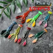 1/2/4PCS Luya Bionic Soft Bait 8 Colors Simulation Bait Wild Fishing Wholesale C