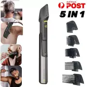 5IN1 Electric Trimmer Razor Beard Cutting Back Hair Shaver Full Body Clippers AU