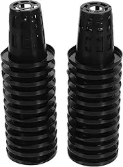 Happyyami 50Pcs Plastic Nursery Pots for Hydroponics and Soil Based Planting Versatile Mesh Baskets for Indoor Gardening Seedlings and Vegetable Cultivation