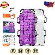 Compact & Lightweight Pink Snow Sled - Fun for Kids and Adults, Foldable Design