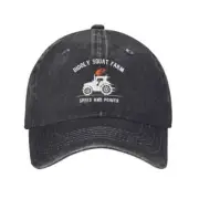 Diddly Squat Farm Shop Logo Tractor Baseball Cap Washed Speed Power Snapback Men
