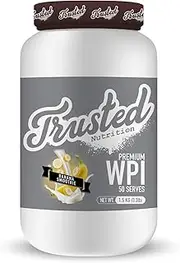 Trusted Nutrition Premium Whey Protein Isolate Powder 1.5 kg, Banana Smoothie