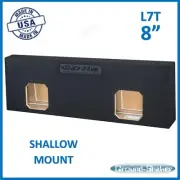 8" Dual Sealed L7T Shallow Mount Sub Box Slim Speaker Box Solo Baric