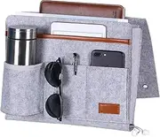 Daseeme Bedside Caddy Bedside Organizer Bag Holder with 5 Pockets Felt Hanging Storage Organizer for Bed Rails Dorm Sofa