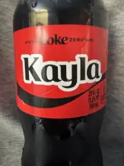 Share a Coke with Kayla 2025 Personalized Gift Coca~Cola Bottle 20oz Zero