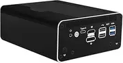 HUNSN Micro Firewall Appliance, Mini PC, VPN, Router PC, Intel Core I7 1165G7, RJ51, 8 x 2.5GbE I226-V, HDMI, DP, Type-C for Data/Display, Console, Barebone, NO RAM, NO Storage, NO System