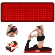 Red Light Therapy Pad 31.5" x 11.8" Large Mat 660nm & 850nm Infrared Light Th...