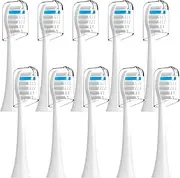 Toothbrush Heads Replacement Compatible with TAO Clean Electric Toothbrush, White, 10 Pack