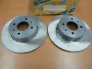 Fiat 124 Spider Europe Pair Front Brake Discs Lucas 4440411