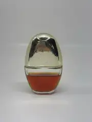 Vintage Avon Perfume Bottle With Golden Cap & Amber Liquid