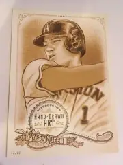 2017 Topps Gypsy Queen Portrait Art 5x7 Carlos Correa Astros CC2 02/10 Gold