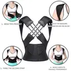 NEW Women/Men Adjustable Posture Corrector Low Back Support Shoulder Brace Belt