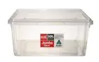 2 x 20L Plastic Storage Container Stackable Kitchen Pantry Organiser Tubs Box