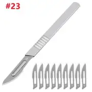 20 Surgical Blades with 2x Scalpel Knife Handle Medical Dental Tools #23 #11
