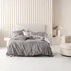 Linen House Nimes Ash Single Bed Size Duvet Doona Quilt Cover Set