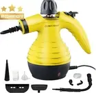 Handheld Pressurized Steam Cleaner w/ 9 Accessories Multi-Purpose Steamer Yellow