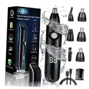 Nose Trimmer for Men & Women, Professional Eyebrow & Facial Hair Remover, Black
