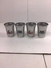 Super Bowl LVI (56) Los Angeles Bud Light Beer Aluminum Cups Man Cave LA RAMS