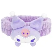Kawaii Spa Headband for Washing Face, Cute Purple Headband for Make Up, Washing,