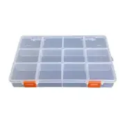 Fishing Tackle Box with Dividers Clear Plastics Fishing Tool Baits Lures Box