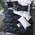 Modern Star Cotton Quilt Doona Cover + Pillowcase Single Double Queen King Size