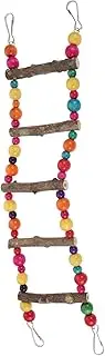 PENIKOKO Colorful Parrot Climbing Ladder Step Bird Ladder for Parakeets Cockatoos Birds Natural Plaything for Exercise Enrichment