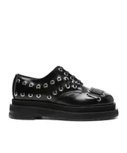 heart-toe platform shoes 35,38 black