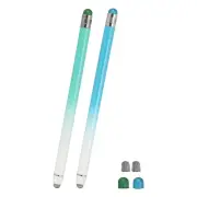 2 Pcs Stylus Pens for Touch Screens, Universal Capacitive Stylus, Blue Green