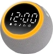 White Noise Sound Machine with Alarm Clock - 25 Soothing Sounds, Digital Clock with Nightlight, Adjustable Volume, Timer, 12/24H, Sleep Aid for Baby Kids Adults - Ideal for Sleep, Relaxation, Focus