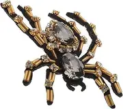 jojofuny DIY Spider Shape Patch for Clothes Handmade Applique Craft Decor Beaded Design for Repairing and Decorating Garments Present for DIY Enthusiasts