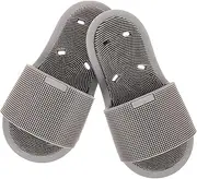 KOMBIUDA 1 Pair Silicone Foot Wash Slippers Mens Slippers Relax Massage Shoe Foot Scrubber for Shower Floor Massage Shoe for Home Indoor Slipper Man Non-slip Silica Gel Soft Slippers