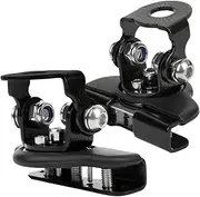 Car Headlight Brackets Universal Car Auto A-Pillar Hood Work Light Bracket Holder Clamp Engine Cover Lamp Bar Mounting Clamp Headlight Bracket(2PCS Black Iron)