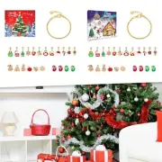 Xmas Advent Calendar DIY Bracelet Set Fashion 24 Days for Women Present